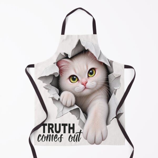 Item preview, Truth Comes Out : Cute Cat designed and sold by LeelaWorks.org.
