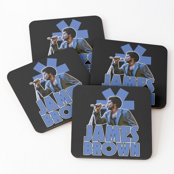 Item preview, James Brown Retro Blue Typography Soul Funk Music Fan Art designed and sold by jamesromanwaxz.