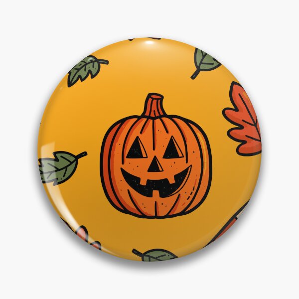 Item preview, Yellow Halloween Pumpkin Pattern designed and sold by MZS Studio.