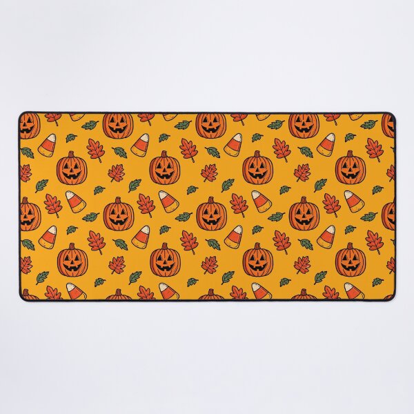 Item preview, Yellow Halloween Pumpkin Pattern designed and sold by MZS Studio.