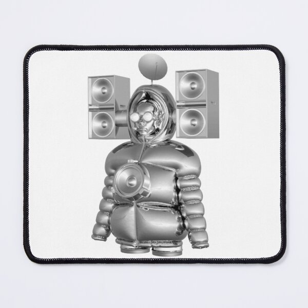 Item preview, Frequency 03 Silver Chrome Cyborg Futuristic Robot Graphic designed and sold by Nullframe.
