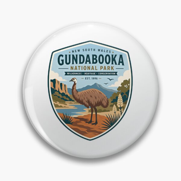 Item preview, New South Wales Gundabooka National Park Wilderness Heritage Conservation Est 1996 Australian Emu Wildlife Travel designed and sold by Star3NowForMe.