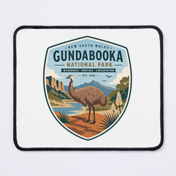 Item preview, New South Wales Gundabooka National Park Wilderness Heritage Conservation Est 1996 Australian Emu Wildlife Travel designed and sold by Star3NowForMe.
