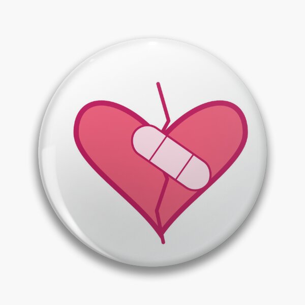Item preview, Broken Heart Mended With Bandage Sticker designed and sold by B&H.