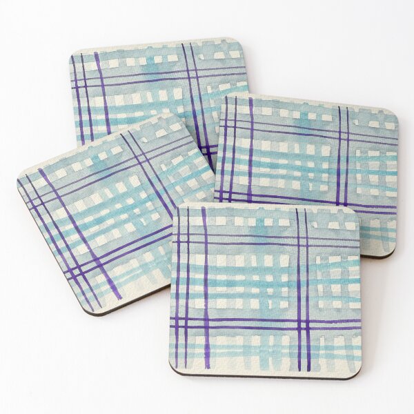 Item preview, Watercolour Purple Blue Plaid Design designed and sold by LakeArtWorks.