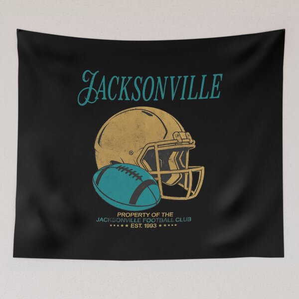 Item preview, Vintage Jacksonville Football Helmet Graphic designed and sold by KellyJone53592.