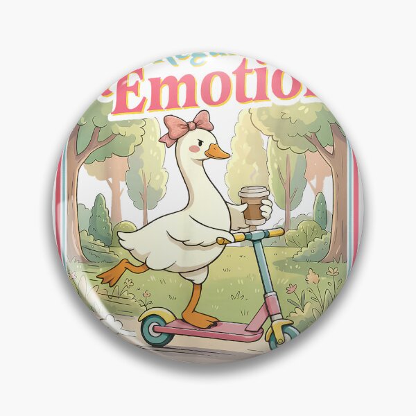 Item preview, Off to Regulate Emotions Mental Health Funny Goose Scooter T-Shirt designed and sold by i-m-p-e-x.