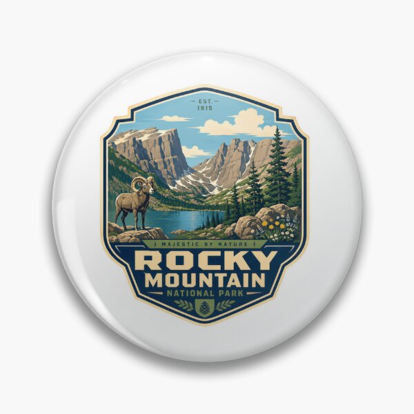 Item preview, Rocky Mountain National Park Est. 1915 Majestic By Nature Colorado Mountains Hiking Outdoors Wildlife Explorer designed and sold by Simsimah26Parks.