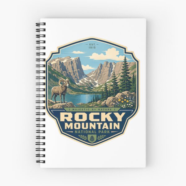 Item preview, Rocky Mountain National Park Est. 1915 Majestic By Nature Colorado Mountains Hiking Outdoors Wildlife Explorer designed and sold by Simsimah26Parks.