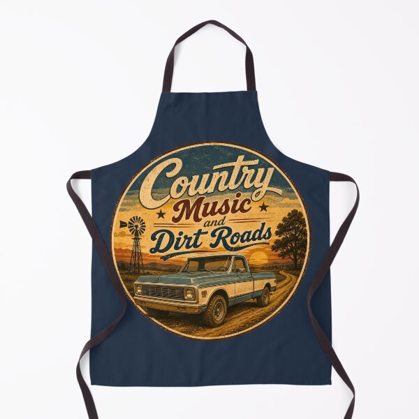 Item preview, Country Music And Dirt Roads Vintage Pickup Truck designed and sold by Apex & Anthem .