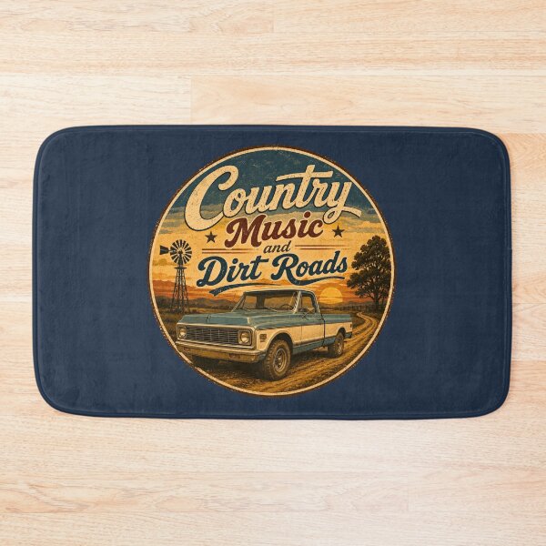 Item preview, Country Music And Dirt Roads Vintage Pickup Truck designed and sold by Apex & Anthem .