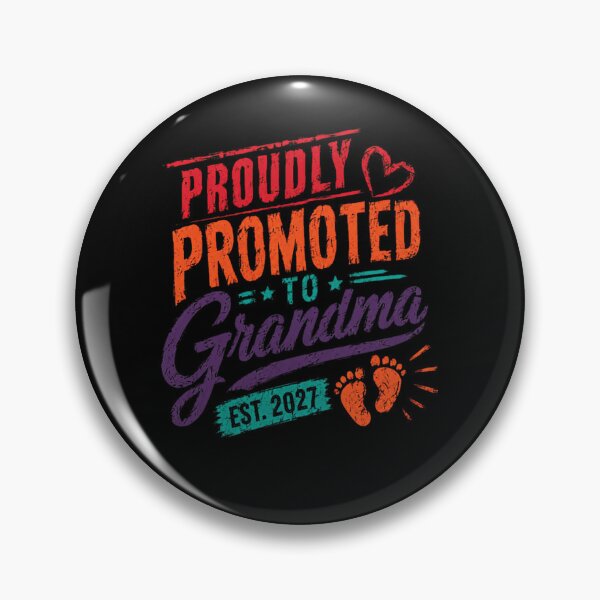 Item preview, Proudly Promoted To Grandma Est. 2027 New Grandparent Pregnancy Announcement Grandbaby designed and sold by RetroMini2026.