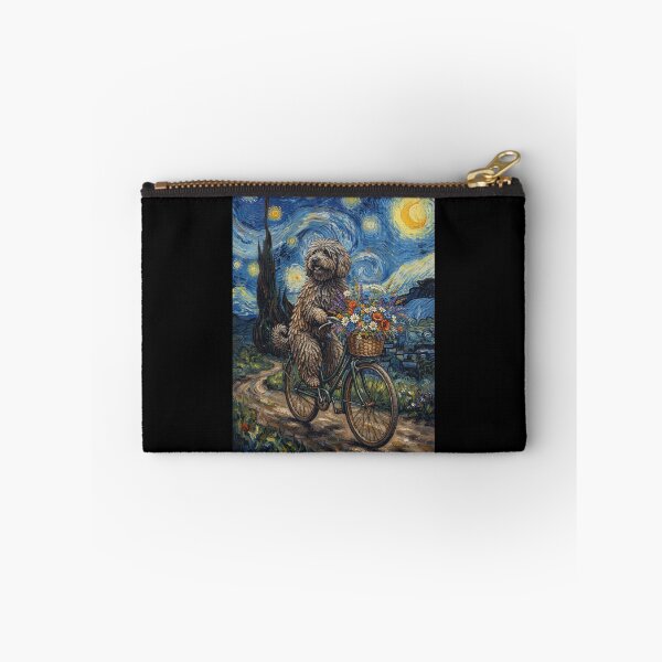 Item preview, Puli Biking Bike Starry Night Van Gogh Art Dog Lover designed and sold by dian-rody-crest.