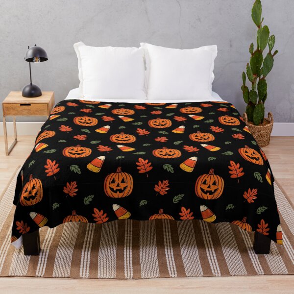 Item preview, Black and Orange Halloween Pattern designed and sold by MZS Studio.