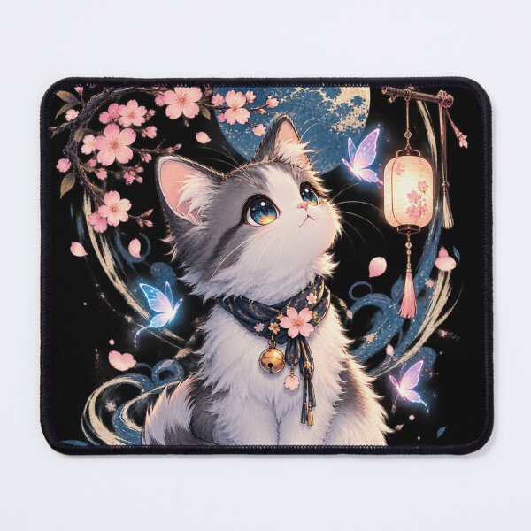 Item preview, Cherry Blossom Kitten - Cute Japanese Sakura Cat designed and sold by GenZFashion000.