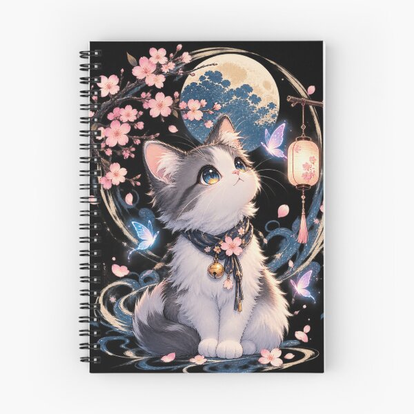 Item preview, Cherry Blossom Kitten - Cute Japanese Sakura Cat designed and sold by GenZFashion000.