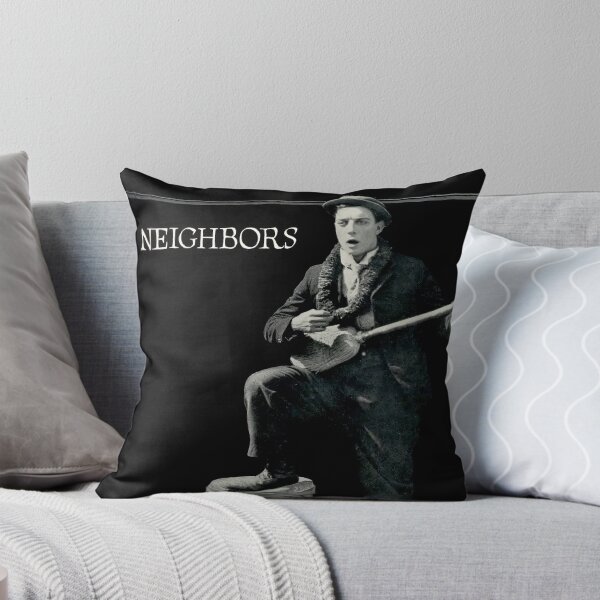 Item preview, Vintage Silent Film Neighbors – Classic Black and White Comedy Poster designed and sold by dueksakgebok.