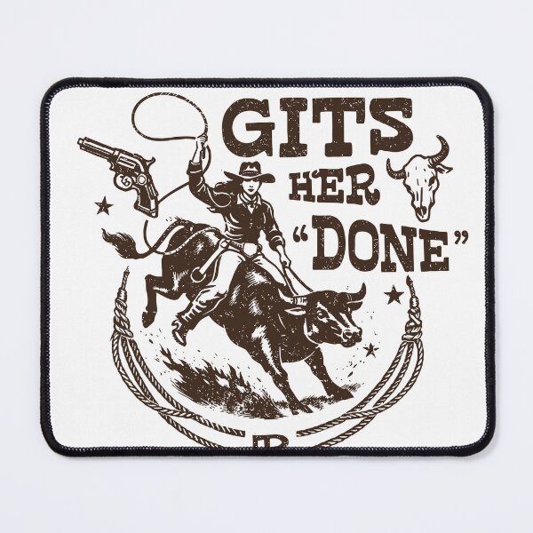Item preview, And They Gits Her Done Rodeo Poster designed and sold by Matinez Pink.