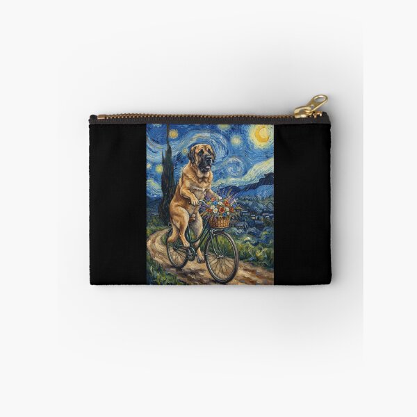 Item preview, Spanish Mastiff Biking Bike Starry Night Van Gogh Art Dog Lover designed and sold by dian-rody-crest.