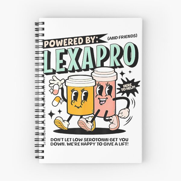 Item preview, Retro Powered By Lexapro Mental Health Dark Humor Outfit T-Shirt designed and sold by KTY-NUSS.