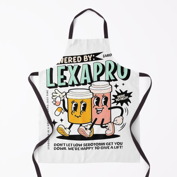 Item preview, Retro Powered By Lexapro Mental Health Dark Humor Outfit T-Shirt designed and sold by KTY-NUSS.