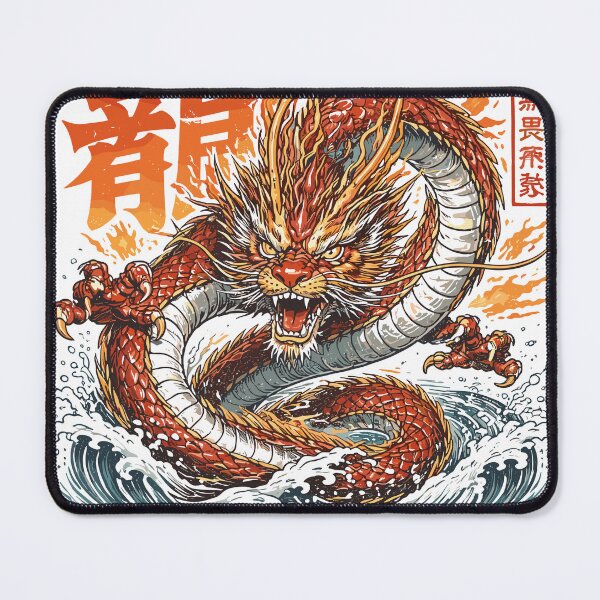 Item preview, Fury of the Dragon Japanese Poster designed and sold by Matinez Pink.