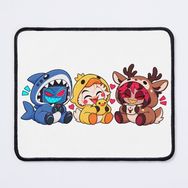 Item preview, AppleMedia Sleepover - Lucifer, Vox & Alastor Chibi Onesies designed and sold by Gh0stStatic.