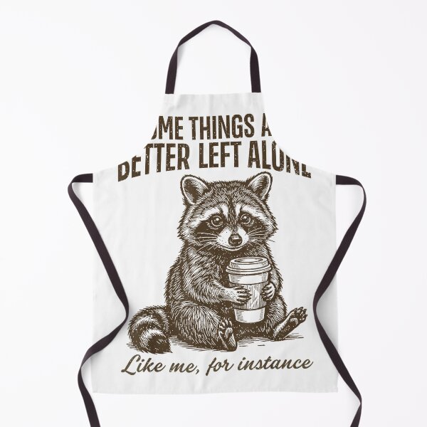 Item preview, Raccoon Coffee Some Things are Better Left Alone Like Me T-Shirt designed and sold by gidget-gadget.