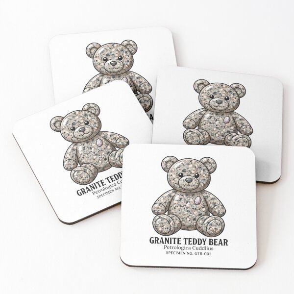 Item preview, Granite Teddy Bear Crystal Bear Geology Rockhound Gift Stone Bear Mineral Lover Nature Decor designed and sold by MrDev.