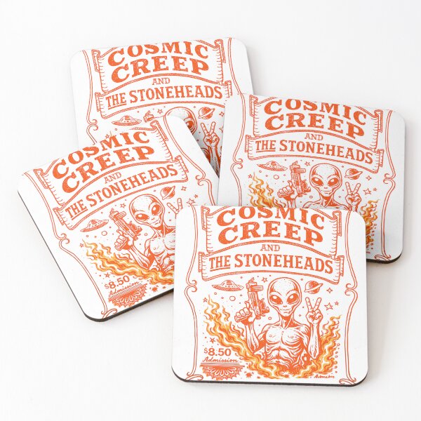 Item preview, Cosmic Creep and the Stoneheads Gig Poster designed and sold by Matinez Pink.