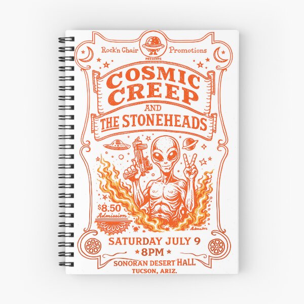 Item preview, Cosmic Creep and the Stoneheads Gig Poster designed and sold by Matinez Pink.