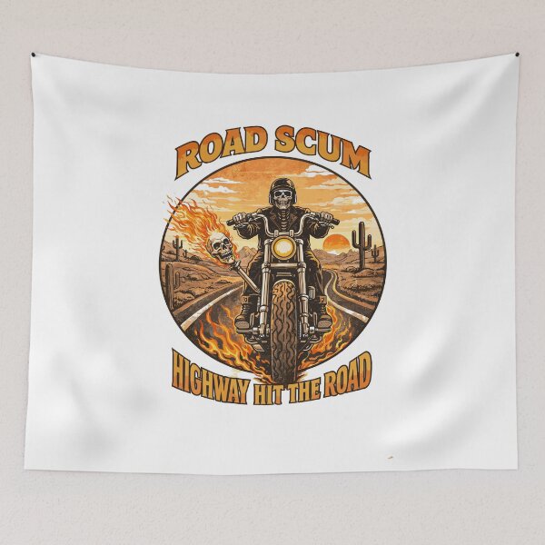 Item preview, Road Scum Highway Hit the Road Poster designed and sold by Matinez Pink.