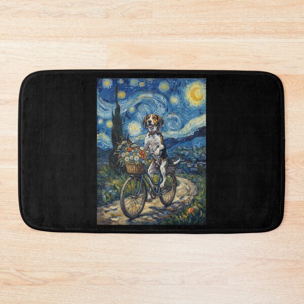 Item preview, Treeing Walker Coonhound Biking Bike Starry Night Van Gogh Art Dog Lover designed and sold by dian-rody-crest.