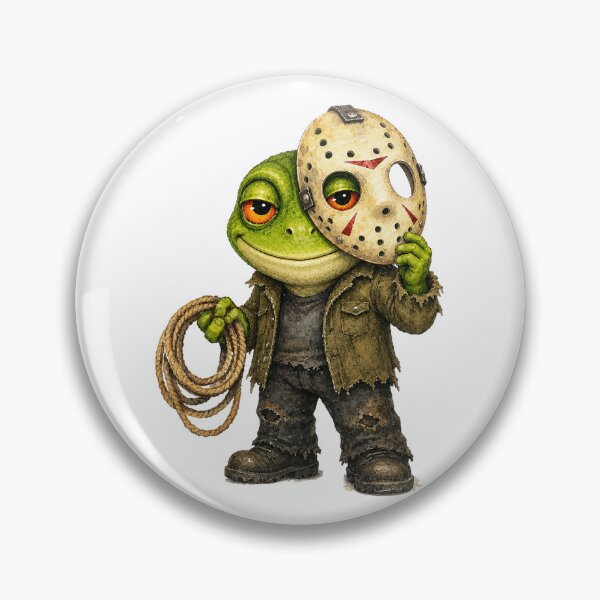 Item preview, Jason-Voorhees Frog Friday The 13th Slasher Mashup designed and sold by dartoffofo⭐⭐⭐⭐⭐.