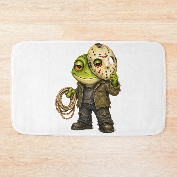Item preview, Jason-Voorhees Frog Friday The 13th Slasher Mashup designed and sold by dartoffofo⭐⭐⭐⭐⭐.