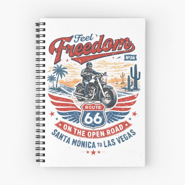 Item preview, Feel Freedom Route 66 Biker Poster designed and sold by Matinez Pink.