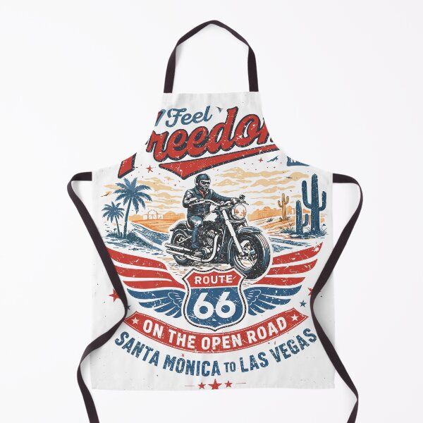 Item preview, Feel Freedom Route 66 Biker Poster designed and sold by Matinez Pink.