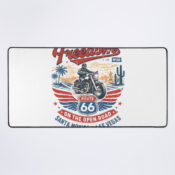 Item preview, Feel Freedom Route 66 Biker Poster designed and sold by Matinez Pink.