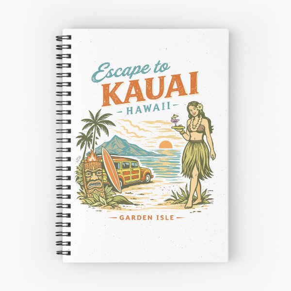 Item preview, Escape to Kauai Hawaii Garden Isle Poster designed and sold by Matinez Pink.