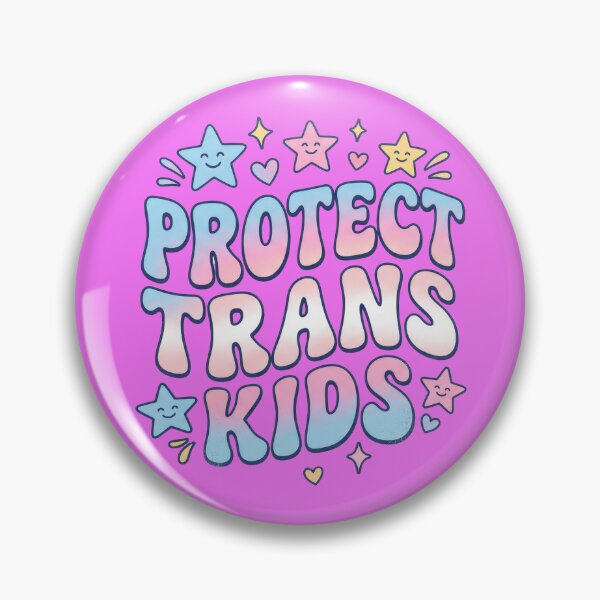 Item preview, Protect Trans Kids Kawaii Stars Retro Pride Bubble Graphic designed and sold by Terry Bain.