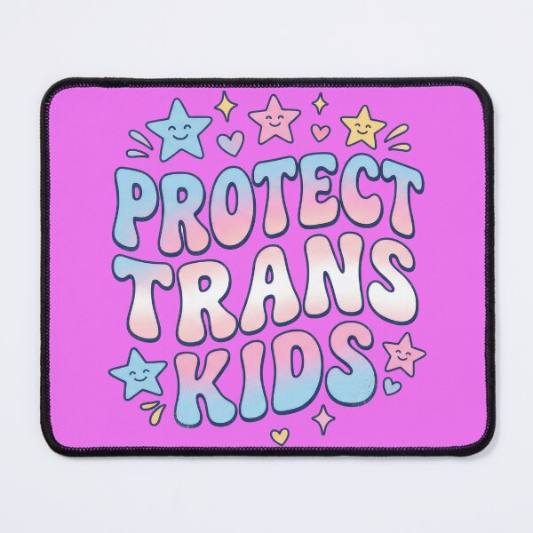 Item preview, Protect Trans Kids Kawaii Stars Retro Pride Bubble Graphic designed and sold by Terry Bain.