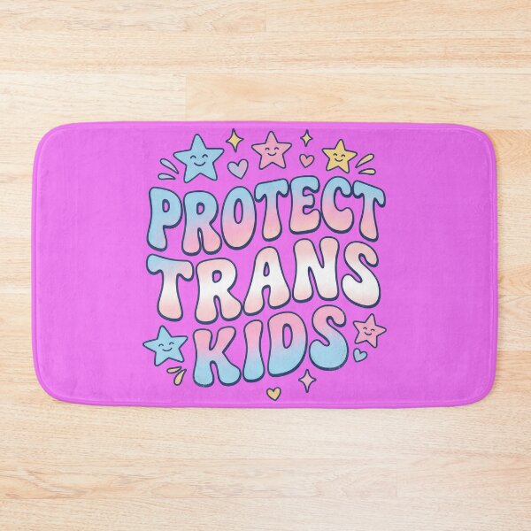 Item preview, Protect Trans Kids Kawaii Stars Retro Pride Bubble Graphic designed and sold by Terry Bain.