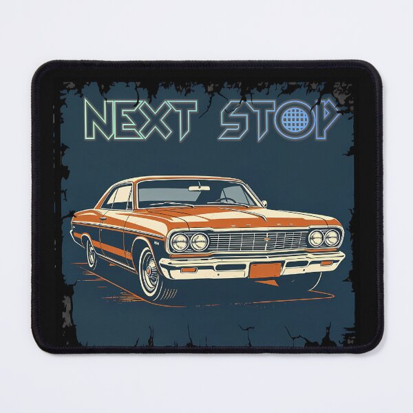 Item preview, Next Stop Retro Classic Muscle Car Vintage designed and sold by FerretSpark.