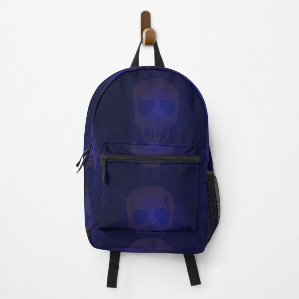 Aperçu de l'œuvre Skulls After Dark – Motif gothique bleu inquiétant créée et vendue par ThisIsDebbie.