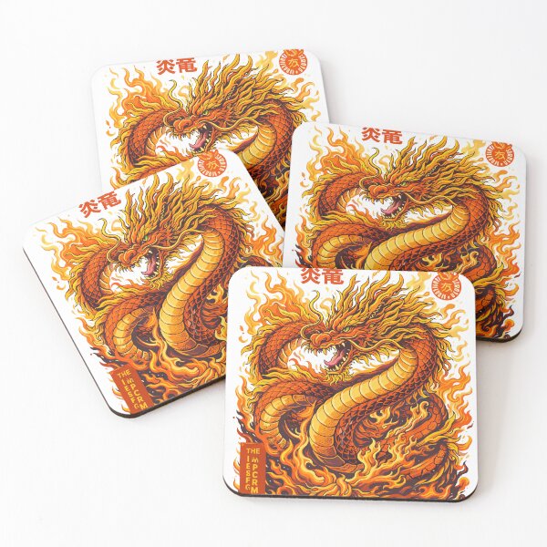 Item preview, Infernal Dragon Japanese Monster Poster designed and sold by Matinez Pink.