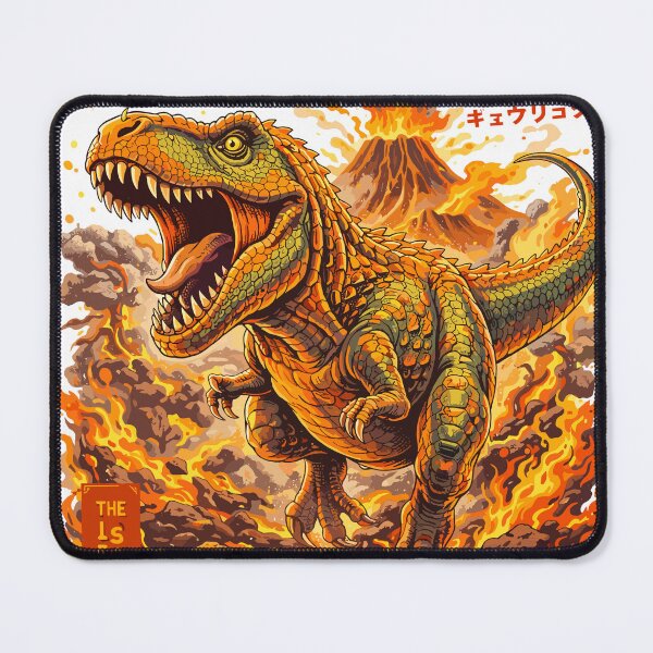 Item preview, Savage Dinosaur Kaiju Japanese Poster designed and sold by Matinez Pink.