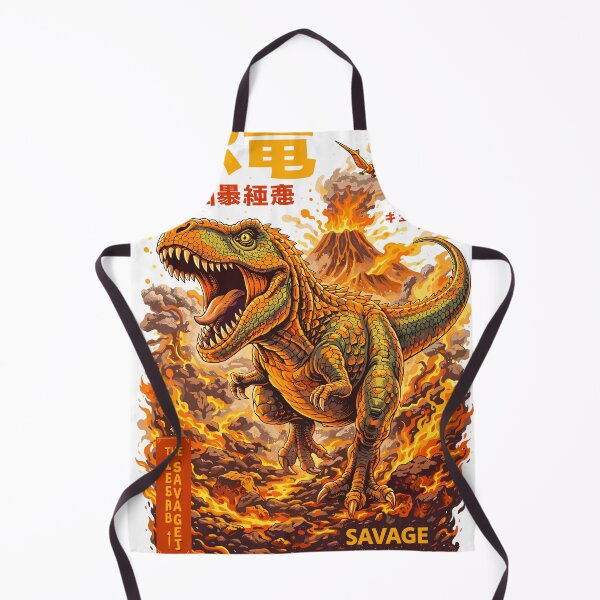 Item preview, Savage Dinosaur Kaiju Japanese Poster designed and sold by Matinez Pink.