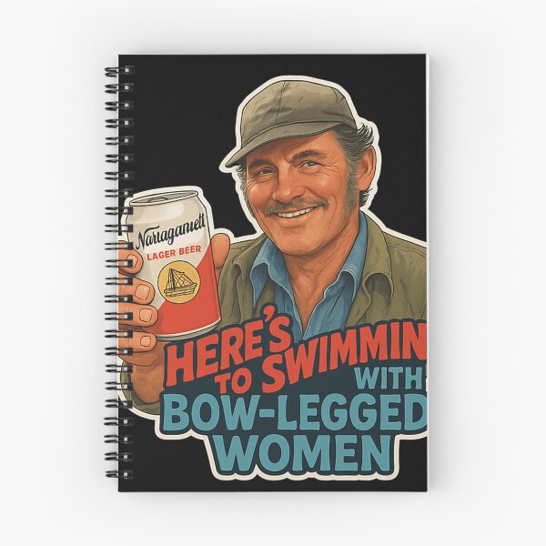 Item preview, Heres To Swimmin Quint Jaws Movie Quote designed and sold by popcornflames.