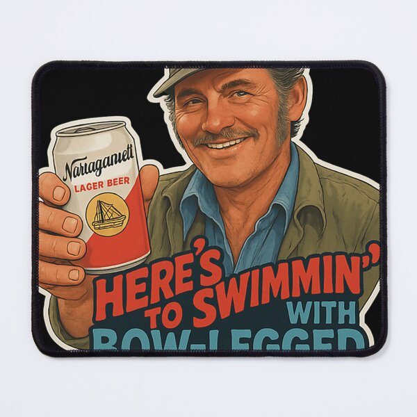 Item preview, Heres To Swimmin Quint Jaws Movie Quote designed and sold by popcornflames.