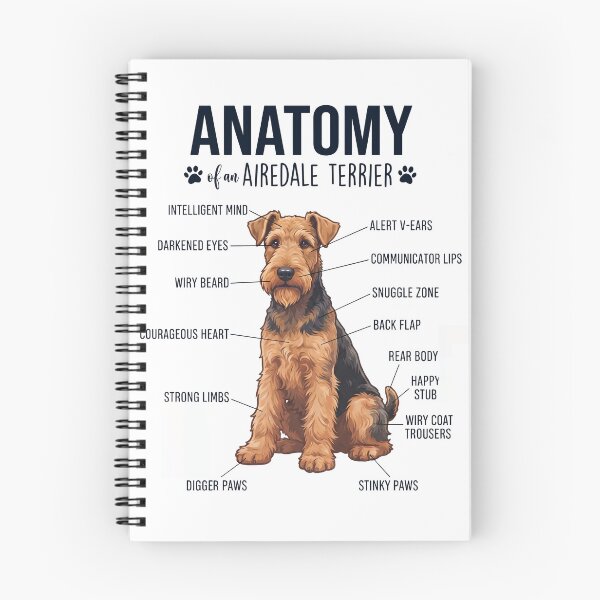 Item preview, Airedale Terrier Anatomy Dog Lover designed and sold by dian-rody-crest.